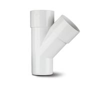 Polypipe Waste Solvent Weld ABS Junction 40mm x 45deg White WS40W
