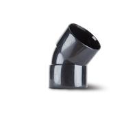 Polypipe Waste Solvent Weld ABS Obtuse Bend 50mm x 45deg Black WS54B