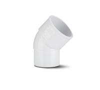 Polypipe Waste Solvent Weld ABS Spigot Bend 40mm x 45deg White WS49W