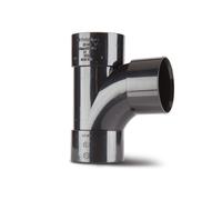 Polypipe Waste Solvent Weld ABS Swept Tee 40mm x 92.5deg Black WS22B