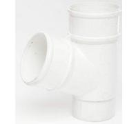 POLYPIPE WHITE RR129 112.5deg Branch for 68mm downpipe