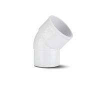 Polypipe WS66W Spigot Bend 50mm x 45deg Waste Solvent Weld ABS White