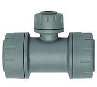 Polyplumb 22mm x 22m x15mm Reducing Tee - PB1122 - Bag of 2