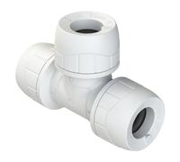 PolyPlumb Equal Tee 15mm Enhanced White PB215EW