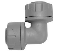 Polyplumb Push Fit Elbow 15mm - Grey (Pack of 5)