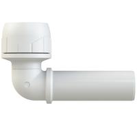 PolyPlumb Spigot Elbow 15mm x 10mm Socket Enhanced White PB101510EW