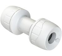 PolyPlumb Straight Coupling 10mm Enhanced White PB010EW