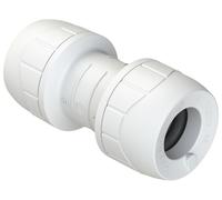 PolyPlumb Straight Coupling 15mm Enhanced White PB015EW