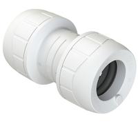 PolyPlumb Straight Coupling 22mm Enhanced White PB022EW