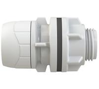 PolyPlumb Tank Connector 15mm x 1/2" Enhanced White PB3815EW