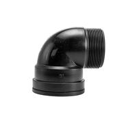 Polypropylene bsp Threaded Socket Elbows,Female-Female or Male-Female,Ideal for Garden Irrigation Systems (1.25" Male-Female)