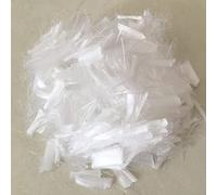 Polypropylene Fiber for Cement Concrete Fiber Additive, Impact Resistant Anti Seepage Fiber Reinforcement Concrete Mix for Building Wall Garden Anti Cracking, White (19 mm, 3.6 LB)