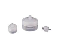 Polypropylene Filter Holder Removable Needle Filtration Holder PP Filter Head for Membrane Filter Replaceable Diam. 13 25 50mm(25mm 2pcs)