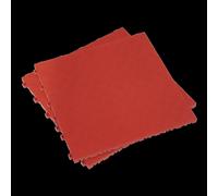 Sealey Polypropylene Floor Tile 400 x 400mm - Red Treadplate, Pack of 9