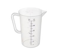 Polypropylene Measuring Jug Clear Plastic Measuring Jug Precise Measurement Perfect Narrow Stem Spillage-Free, Multi-Purpose Flour, Ground Almonds Dishwasher Safe, 500ml - 5 Litre Sucasa (0.5 LTR)