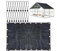 Polypropylene Mesh Chicken Coop Cover - Adjustable Tension, Breathable Privacy Layer, Sun Protection for Greenhouses and Poultry Shelters