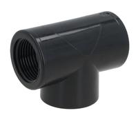 Polypropylene PP 1/2in BSP Female Threaded 90° Tee Piece Equal Tees 1pc