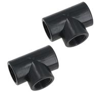 Polypropylene PP 2in BSP Female Threaded 90° Tee Piece Equal Tees 2pc