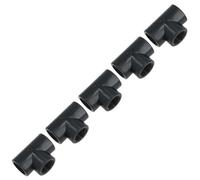 Polypropylene PP 2in BSP Female Threaded 90° Tee Piece Equal Tees 5pc
