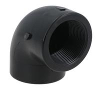 Polypropylene PP 2in BSP Female x Female Threaded 90° Elbow Connector 1pc