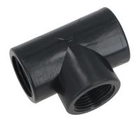 Polypropylene PP 3/4in BSP Female Threaded 90° Tee Piece Equal Tees 1pc