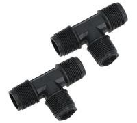 Polypropylene PP 3/4in BSP Male Threaded 90° Tee Piece Equal Tees 2pc