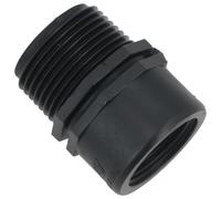 Polypropylene PP Threaded Reducing Socket Male - Female 1in - 3/4in BSP 1pc