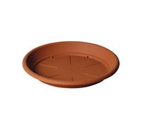 Polypropylene Saucer in Terracotta Color 40 cm 01011 Brown Teraplast