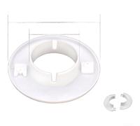 Polypropylene Split Type Wall Cover Insert For AC Vent Holes 34mm To 170mm Provides Clean Finish For Pipe Openings(C)