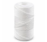 Polypropylene Twine - 5/64" Thick, 656 Feet Long for Bundling, Packaging, Gardening and More, White