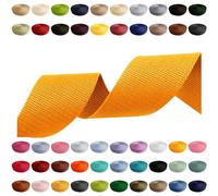 Polypropylene Webbing 2m 5m 10m 50m, 50 Colors, Widths 10mm 15mm 20mm 25mm 30mm 40mm 50mm Bag Strap Ideal for DIY Projects, Crafts (506) Sun Yellow, 30mm x 10m