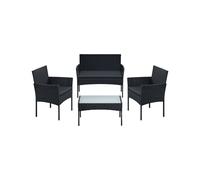 EKHO Collection-Storage Ottoman Bench Max. Load 150 kg, Ink Black