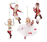 POLYRESIN NUTCRACKER SUITE ORNAMENT, SET OF 4 ASSORTED - Christmas Ornament