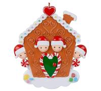 Polyresin Survivor Family Ornament Festive Decoration for Trees and Home Spaces (4 people)