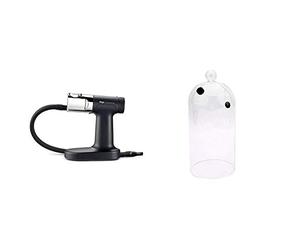 PolyScience The Smoking Gun Pro Sage Commercial,1 kg, Black with Drinks Cloche with Valve