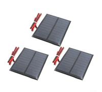 Polysilicon Solar Panel 5V 1W 200mA High Efficiency Epoxy Cell for DIY Science Projects, Toys, Lawn Lights and Phone Chargers, Compact Portable powers Supply(3PCS)