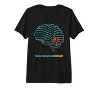 Polysomnography REM Phase Detected Sleep Tech Brain Premium T-Shirt