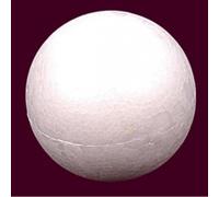 Polystyrene ball 15 cm full.