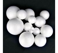 Polystyrene Balls 20mm Foam Balls for Crafts, Cupcakes, Craft Modelling Polystyrene Spheres 10 Units