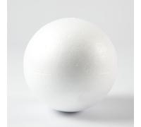 Polystyrene balls 8 cm White