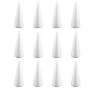 Polystyrene Cones 12PCS 3.94 Inch Height Christmas Tree Foam Craft Foam Cone for Floral Arranging Supplies, Home Décor