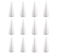 Polystyrene Cones Height Christmas Tree Foam Craft Foam Cone for Floral Arranging Supplies 3.94 Inch 12PCS