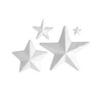 Polystyrene Star-Shaped 120mm (12cm) - Pack of 2 - Homemade Christmas Decorations for DIY Decoration DIY Wedding Decoration Christmas Tree Handmade Materials Pendant Accessories Styrofoam