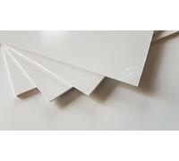 Polystyrene White Gloss Sheet Solid Plasticard 2mm Thick A5, A4, A3 (Qty - 1 - Single, A5-210mm x 148mm)