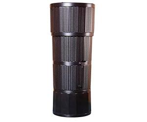 Polytank Modern OAK BROWN Rattan Effect 150L Litres DESIGNER WATER BUTT KIT with Matching Stand, Diverter & Tap