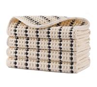 POLYTE 430 GSM Microfibre Waffle Wash Cloth Face Towel, 33.0x33.0 cm