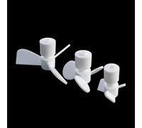 Polytetrafluoroethylene three-leaf stirring head Accessories Suitable for diameter 7/8/10mm mixing rod Acid and alkali resistant,1PC(Hole 8mm-60mm)