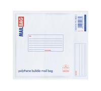 Polythene Bubble Envelope Mail Bags (Pack Of 10) County Stationery White One Size