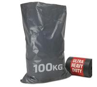 Polythene Rubble Sacks - ULTRA Heavy Duty Rubble Bags - Extra THICK Industrial Grade Builders Rubble Bags (50 Pack)