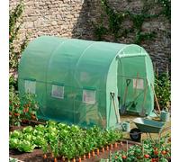 Polytunnel 2 X 3M With 25mm Galvanised Steel Frame Greenhouse Poly Tunnel By Garden Universe Pt02-3 (25mm)